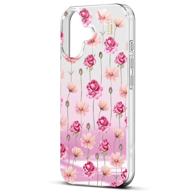 iDeal of Sweden Mirror Case geschikt voor Apple iPhone 17 - Rose Blush Floral