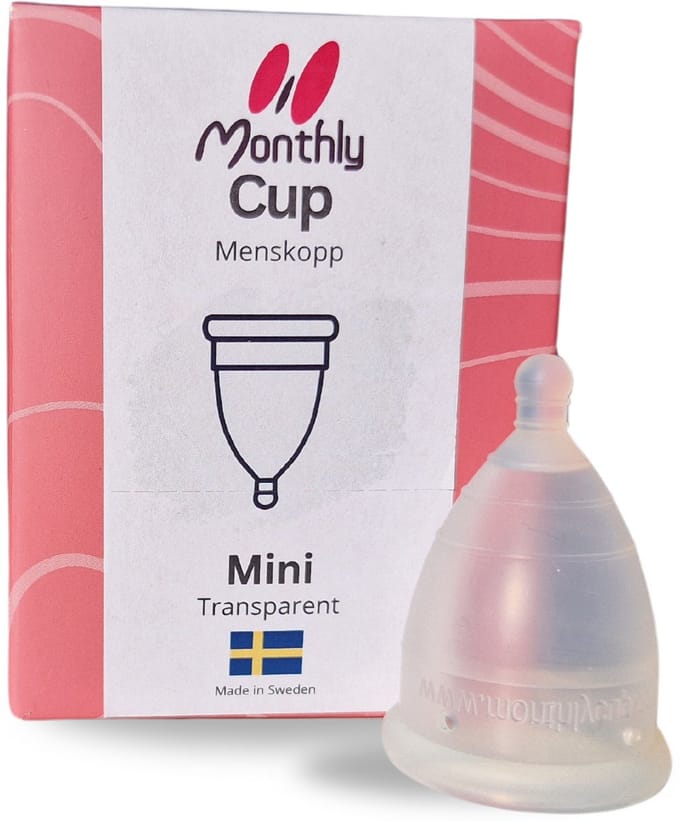 MonthlyCup menstruatiecup van medische siliconen - mini - S - Transparant