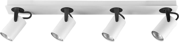 KLIP - Wandlamp 4 spots - Wit - Metaal
