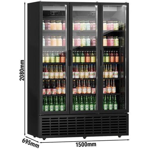 GGM Gastro Getränkekühlschrank - 1500 Liter - mit 3 Glastüren
