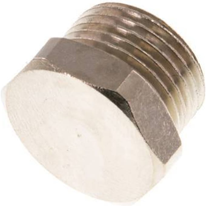 G 3/8'' Vernikkeld Messing Plug met buitenzeskant 16 Bar [5 Stuks]