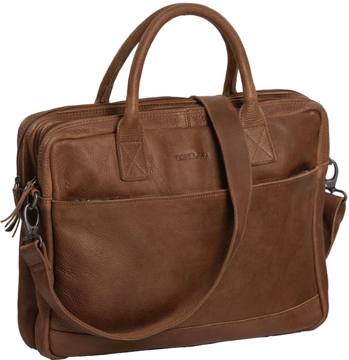 Daniel Ray Greensboro Leren Laptoptas 15 inch - Cognac