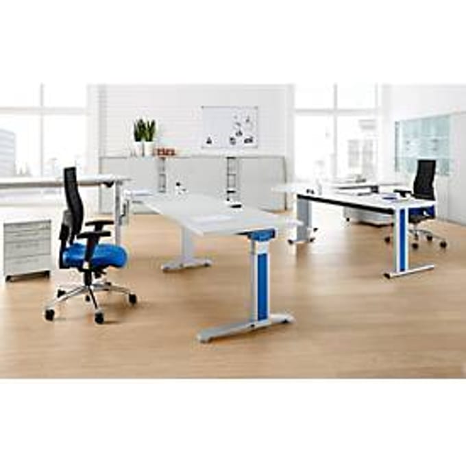 Schäfer Shop Pure Verkorte tafelpoot PLANOVA BASIC, blank aluminium
