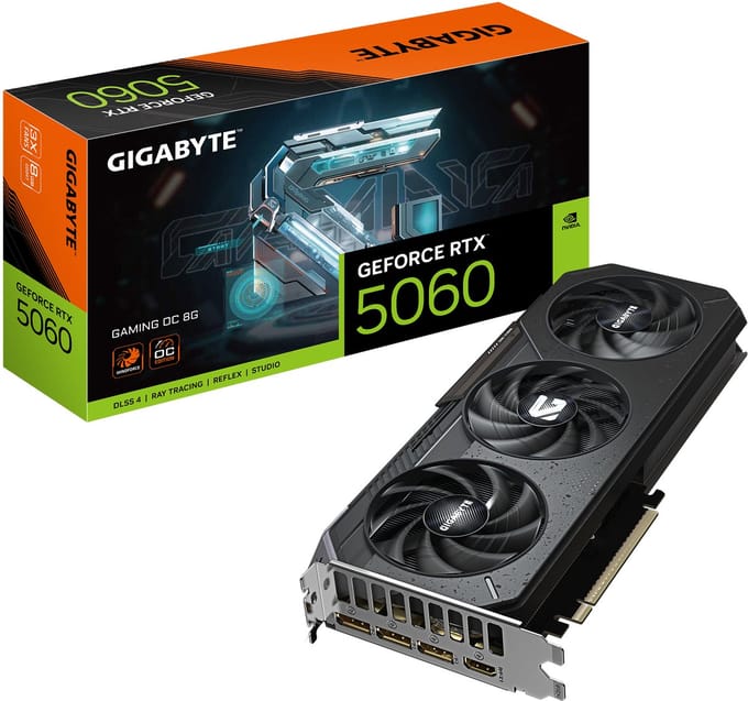 GIGABYTE GeForce RTX 5060 GAMING OC - 8GB GDDR7 RAM - Grafische kaarten
