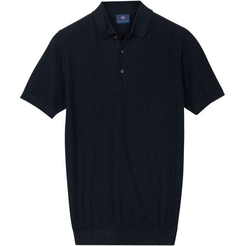 Baileys Polo Structure Drop Needle Tight Knit Short Sleeve Navy / male