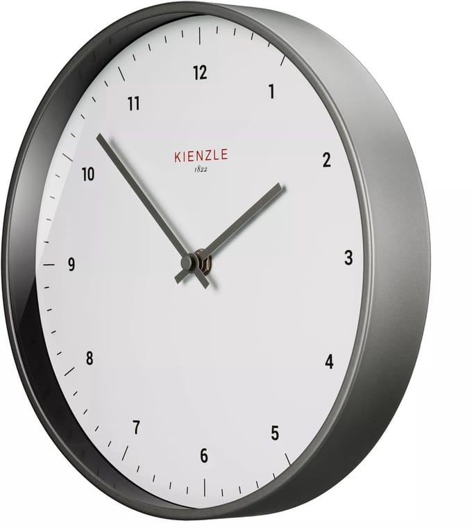 Kienzle Wandklok - Classic - 25cm - Radiogestuurd - Wit