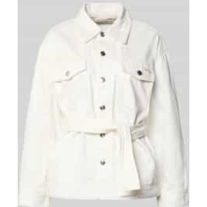 Regular fit jeansjack met afneembaar tailleband