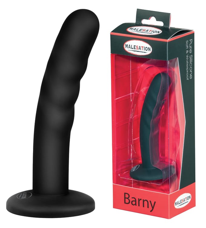 Malesation – Barny Siliconen Dildo 12.5 cm – Zwart