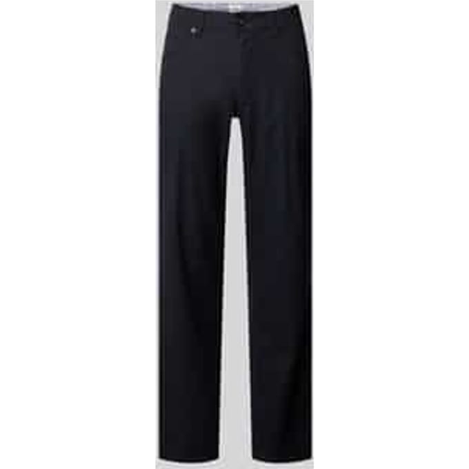 regular fit stoffen broek van mix van katoen en linnen model 'CADIZ'