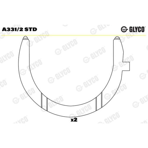 Spacer, krukas GLYCO A331/2 STD