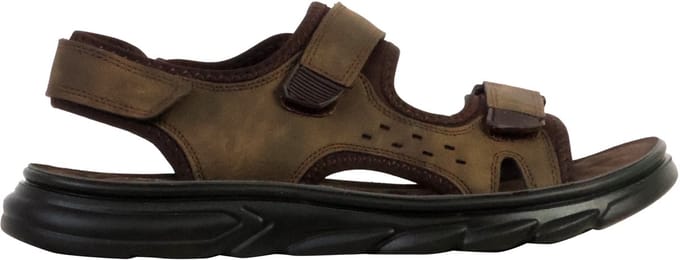 Platte sandalen met klittenband