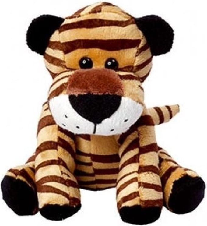 Pluche knuffeldier tijger - 20 cm - knuffeldier