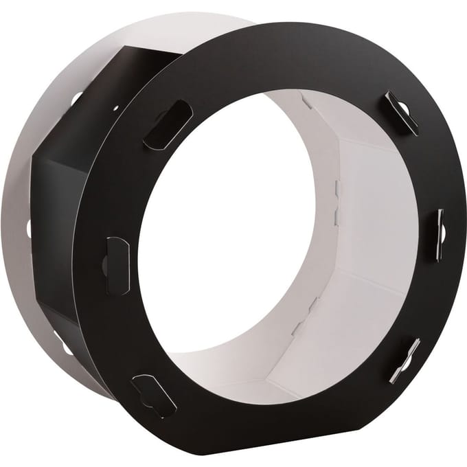 Lantaarn blanco "Rond" - Zwart