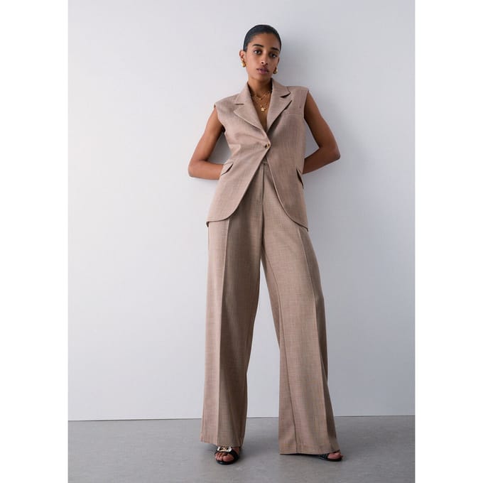 Liu Jo Pant Ts Lungo Broeken Dames - Beige - Maat 38