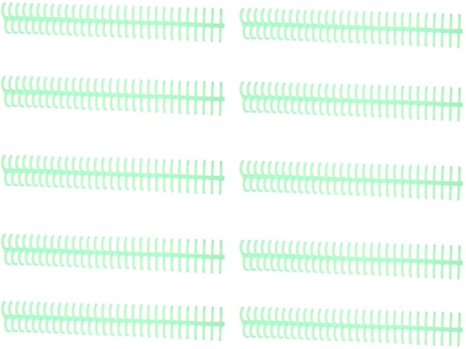 Dailygoods- Bindspoel 10 Stuks - Spiraal - Losbladige Binding Ring - 30 Gaten - 16mm Diameter - 130 Vel Capaciteit - Plastic Stekels - Bindring