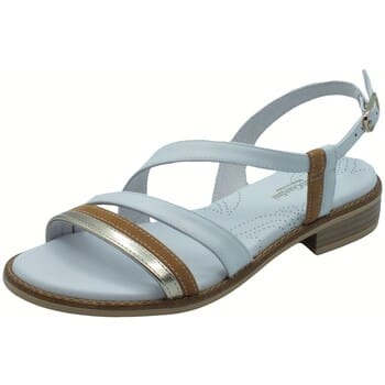 Platte sandalen NeroGiardini E513421D Tamigi Platino