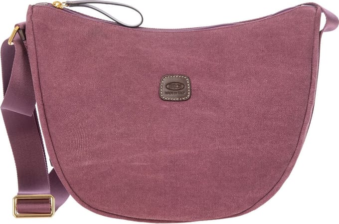 BRIC'S Schoudertas Sorrento Half-Moon Bag Luna Cyclamen Paars