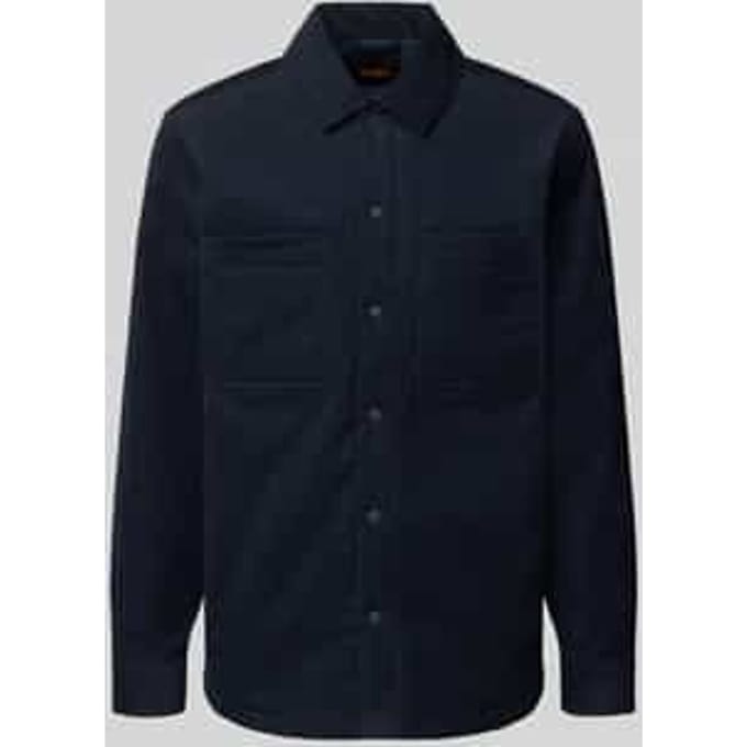 Regular fit overhemdjack van katoenmix model 'Locky_2_M'
