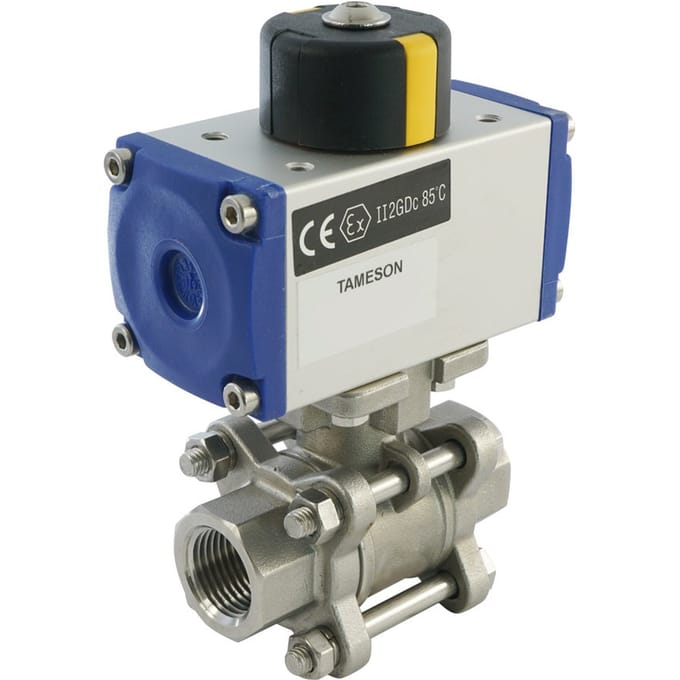 G1/4'' 2-Weg RVS Pneumatische Kogelkraan Veersluitend - BL2SA3 - BL2SA3-014-PC-002