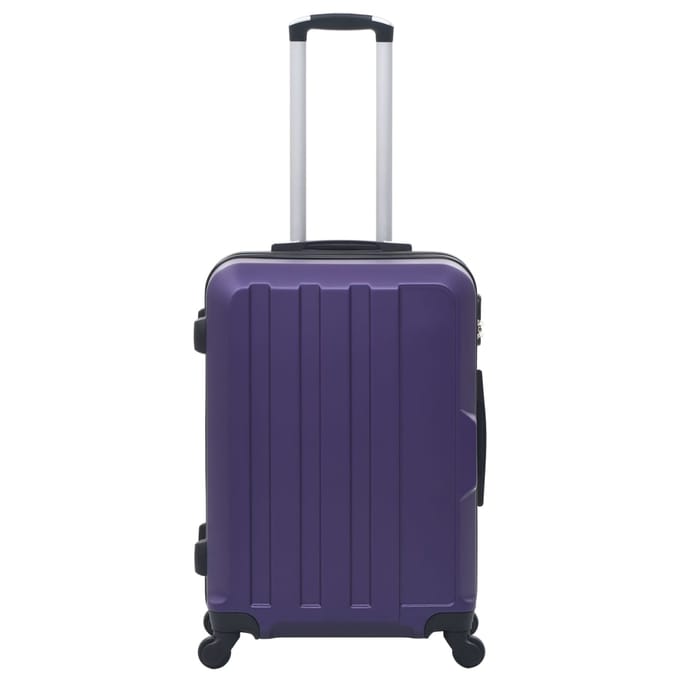 vidaXL - 3-delige - Harde - kofferset - ABS - paars