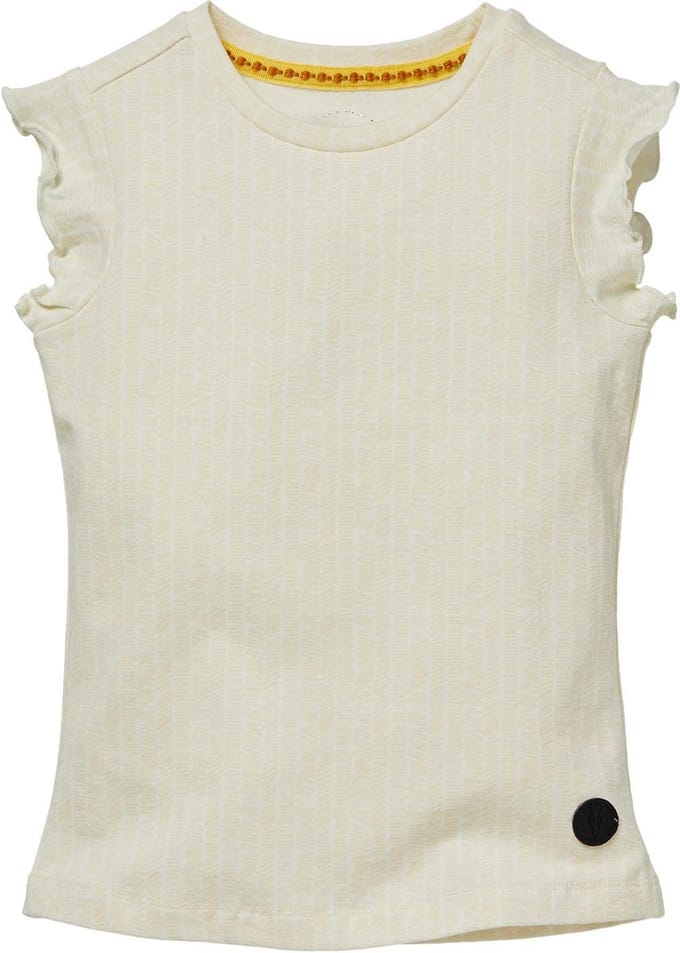 Levv shortsleeve Nicci cream white stripe voor meisjes - maat 92