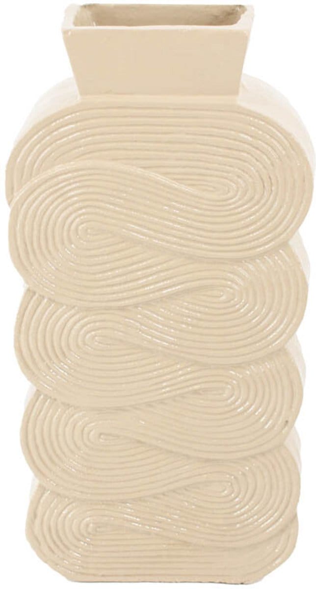 HomeBound by KY | Vaas Fluid beige | bloemenvaas