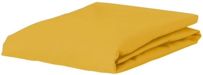 ESSENZA Premium Percale Hoeslaken Mosterdgeel - 80x200