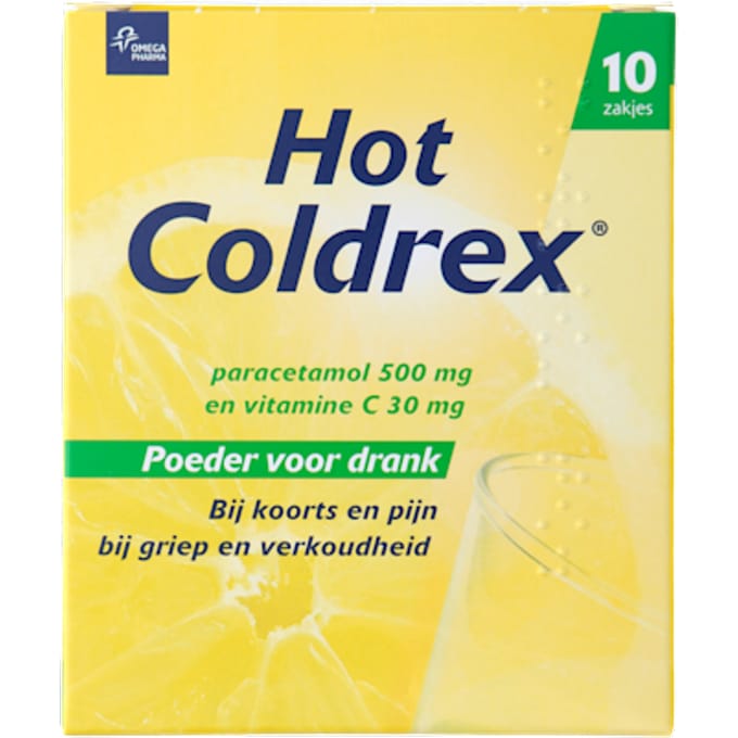 Hot Coldrex - Bij griep en verkoudheid - 10 sachets