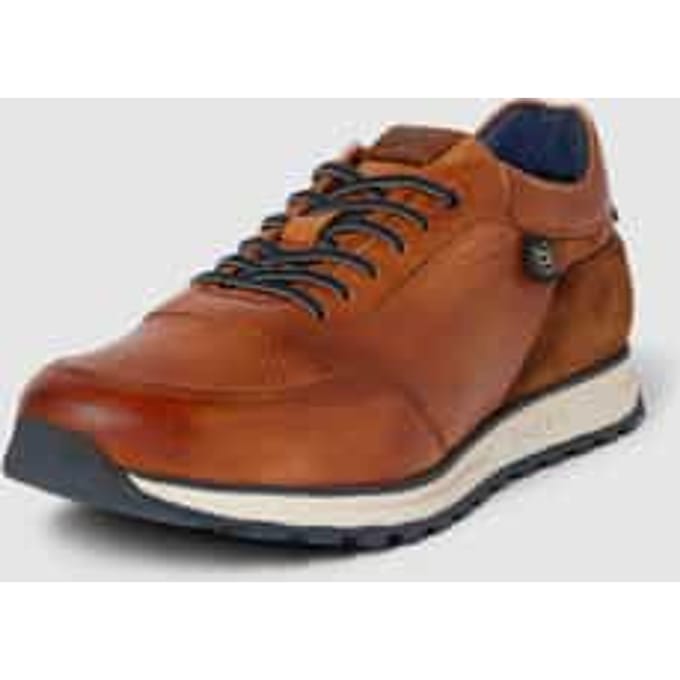 Leren sneakers met labeldetail, model 'Cirino'