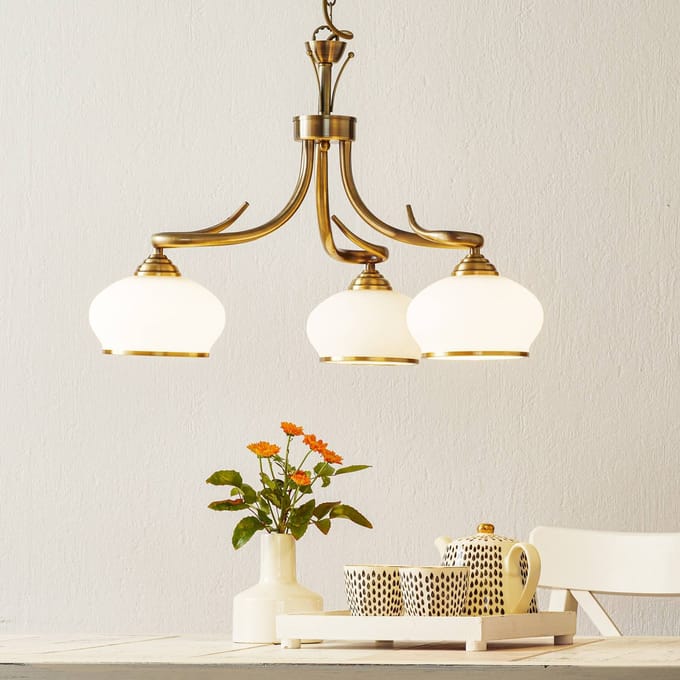 ORION Smaakvolle hanglamp Elvira, 3-lichts