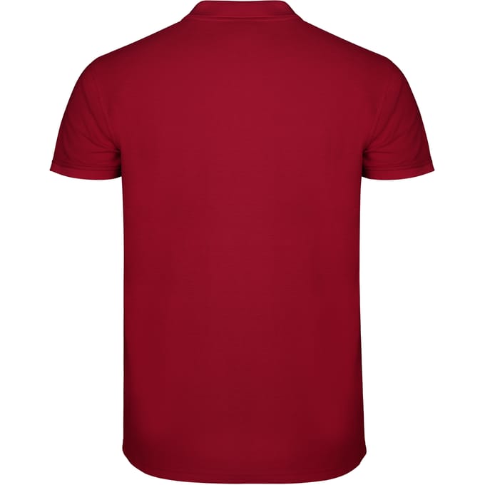 Roly Heren Ster Poloshirt (Granaatrood)