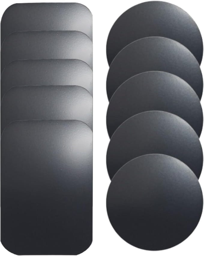Metalen plaat voor magnetische autotelefoonhouder - Set van 10 stuks
