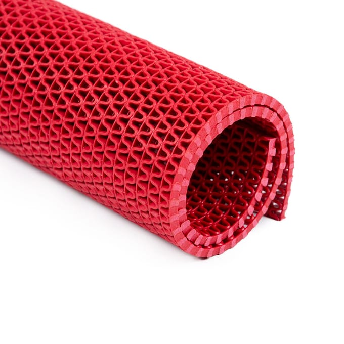 Antislipmat op rol - Douchemat - Zwembadmat - Badkamermat - - 500x120cm - rood