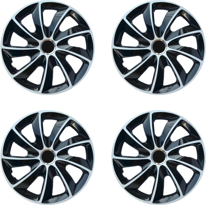 Wieldoppen 14" STIG Extra wit/zwart 4 stuks