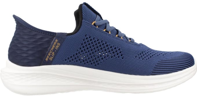 Skechers-instappers: Slade - Quinto, Heren blauwe Sneakers 47,5 blauw