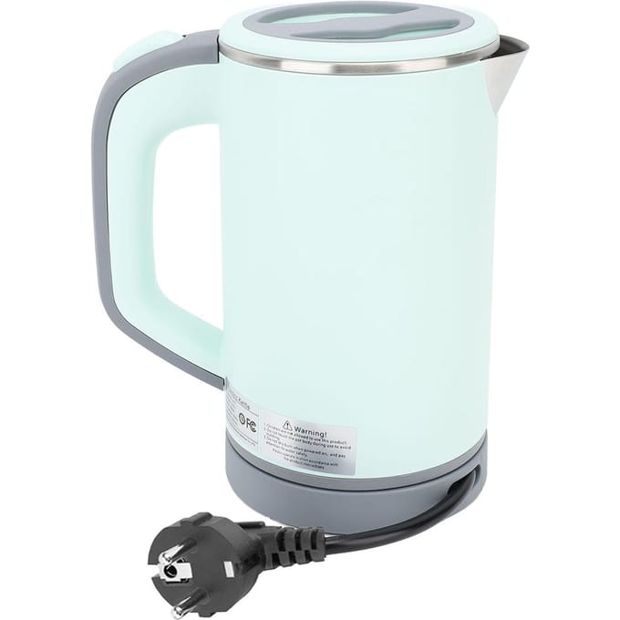 Elektrische Waterkoker 0.8L 600W Snelkokend Anti Droogkoken Roestvrijstalen Waterkoker voor Thuisgebruik L white