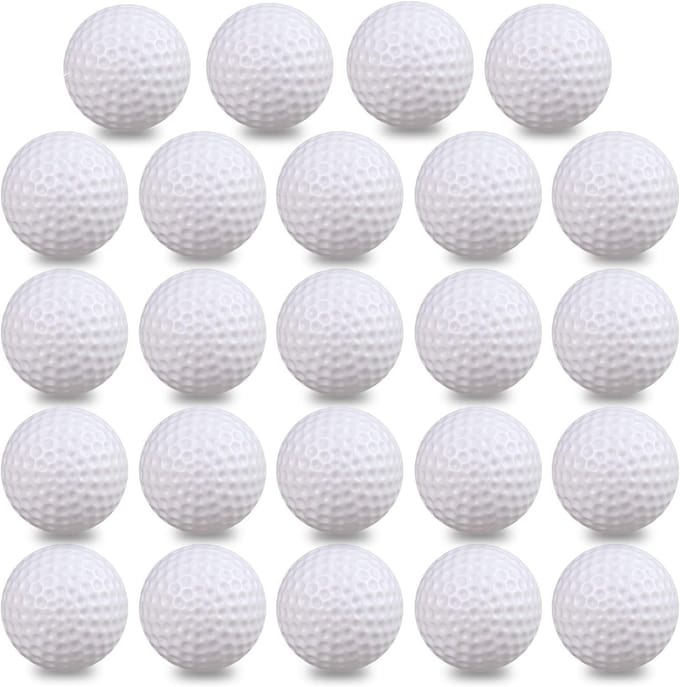 Plastic Golfballen 50/24 Pack - Holle Oefengolfballen voor Beginners - Ideaal voor Binnen en Buiten Training