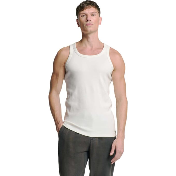 No Excess Singlet Solid Rib Offwhite Größe: XXL | Lingerie-Shirts Outlet | Herren | Weiß