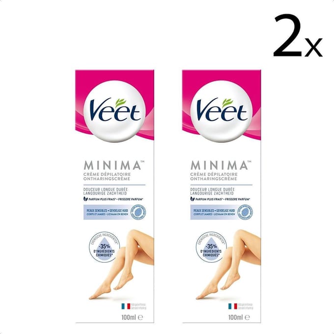 Veet Ontharingscreme - Gevoelige Huid - Minima - 100 ml x2