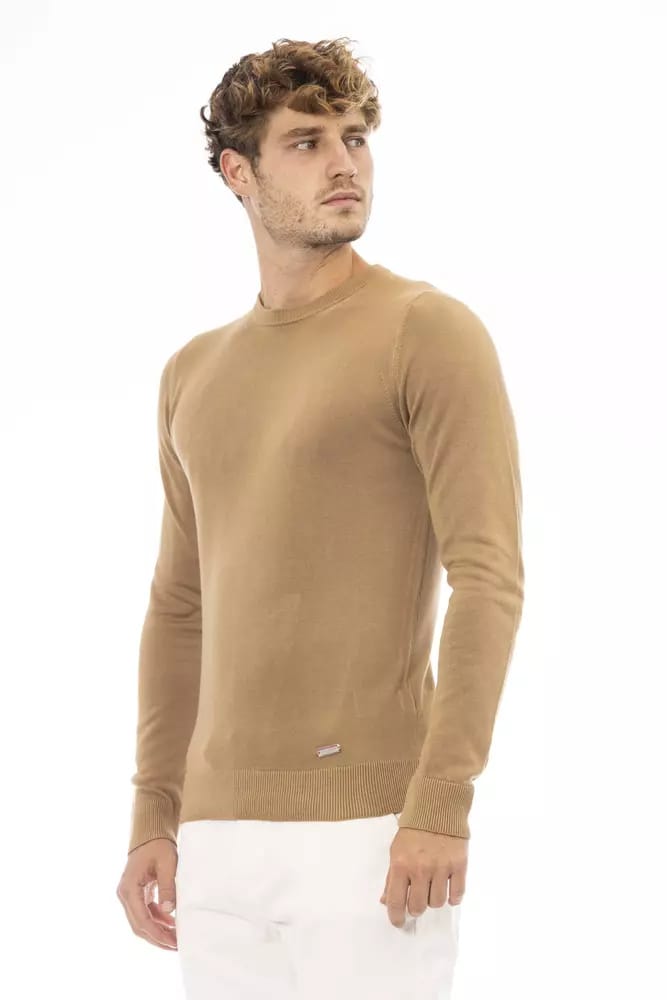 Camel Crew Neck Gebreid Trui Ba23668