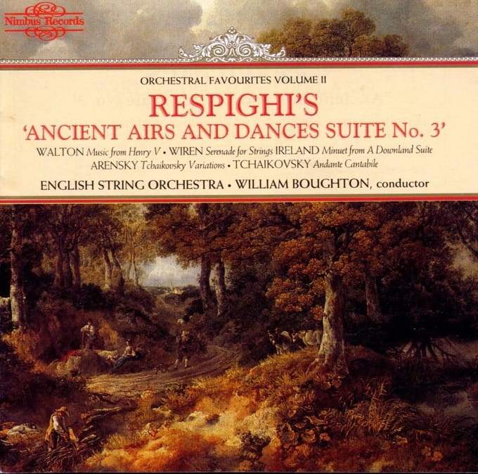 English String Orchestra, William Boughton - Respighi's Ancient Airs And Dances Suite No. 3 (CD)