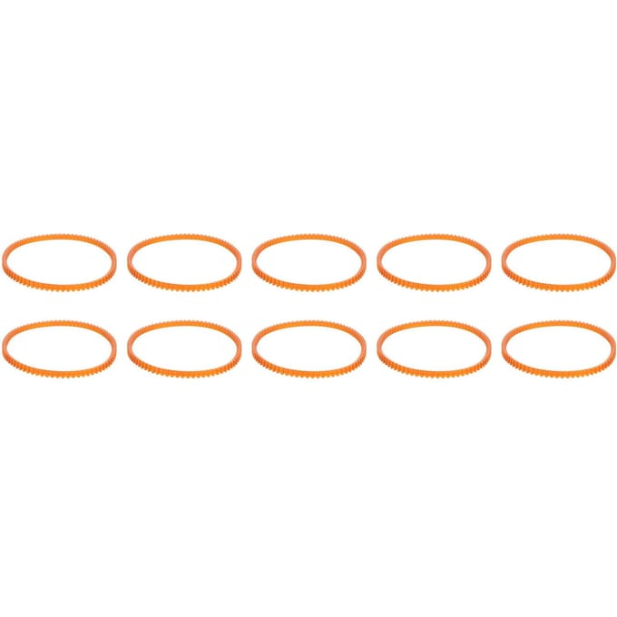 10pcs Courroie de Moteur de Machine à Coudre Remplacement Professionnel Courroie de Moteur en Plastique Flexible et Durable pour orange