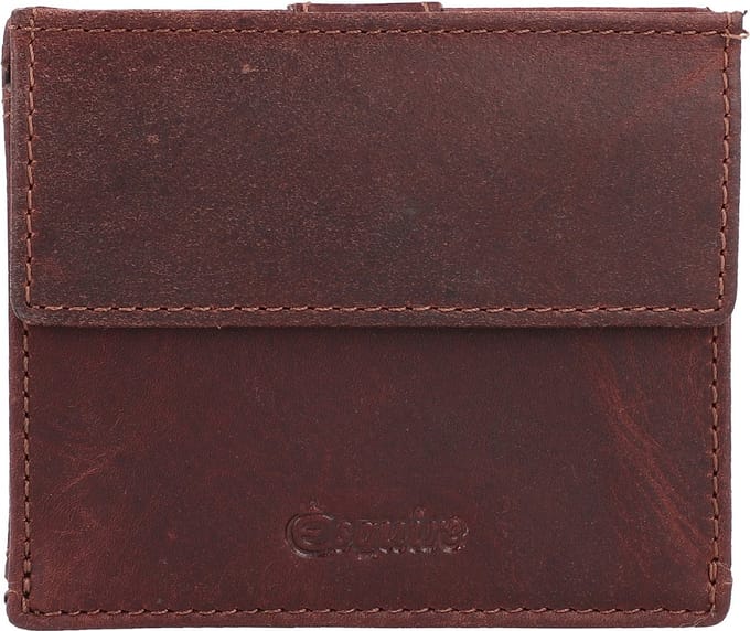 Esquire Oslo creditcard etui RFID leer 10 cm - 6 Sleuven - braun