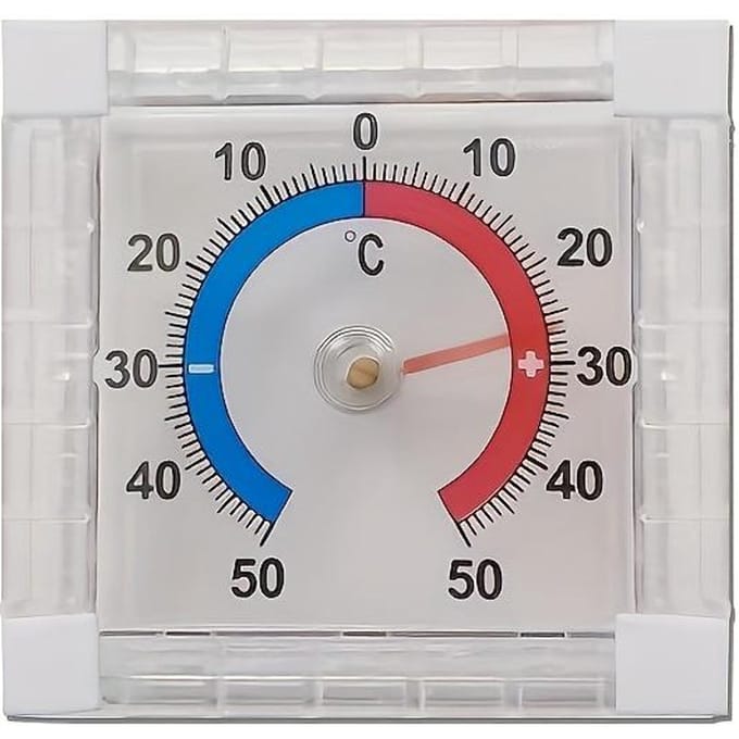 Thermomètre Haute Précision avec Fonction Auto-Adhésive, Convient aux Températures allant de Idéal pour une Utilisation Intérieure et Extérieure, Ce Premium gray