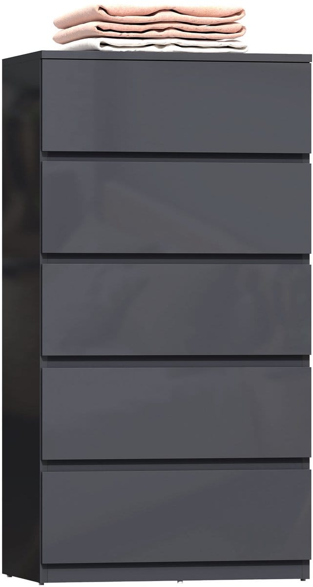 HOMCOM Ladekast - Spaanplaat - 53x34x100cm - Grijs
