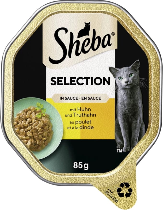 20x Sheba Selectie in saus met kip en kalkoen 85 g