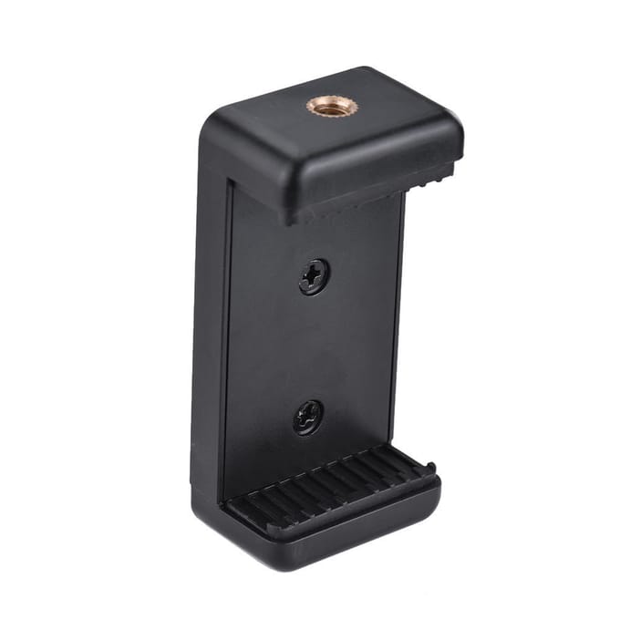 Verstelbare telefoonhouder Clipbeugel Klembevestiging voor selfie-monopod-statief black