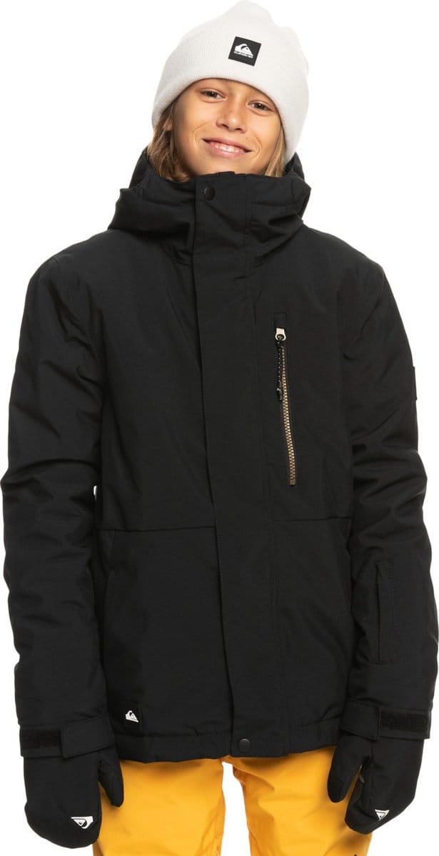 Quiksilver - Technische ski-jas voor jongens - Mission Solid - Zwart - maat XS (8yrs)