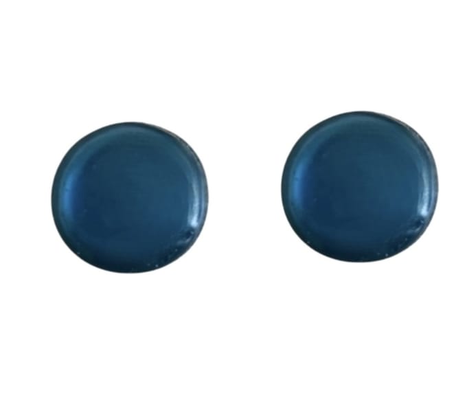 Magneet oorbellen Blauw 12 mm