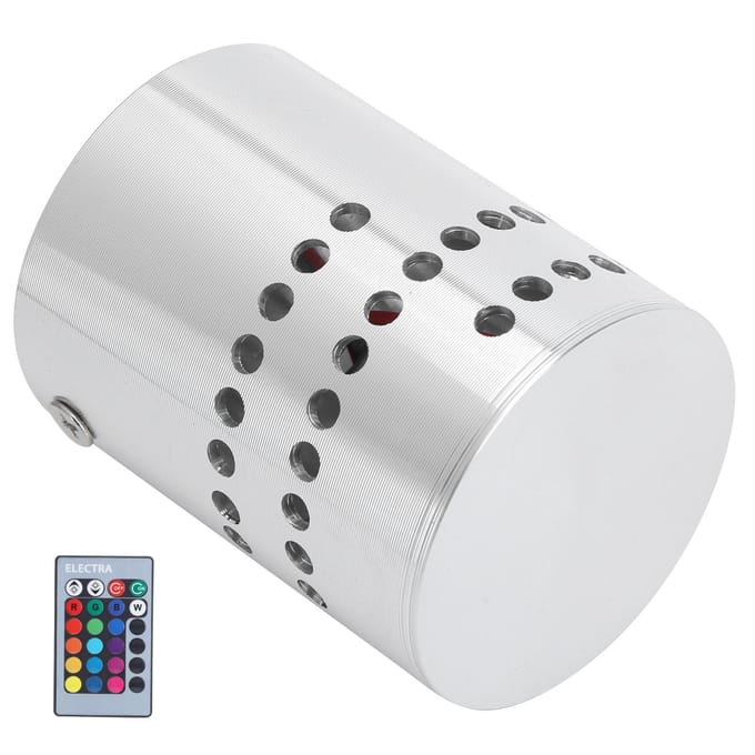 Applique murale LED spirale 3 W RVB avec télécommande pour couloir, AC 85-265 V